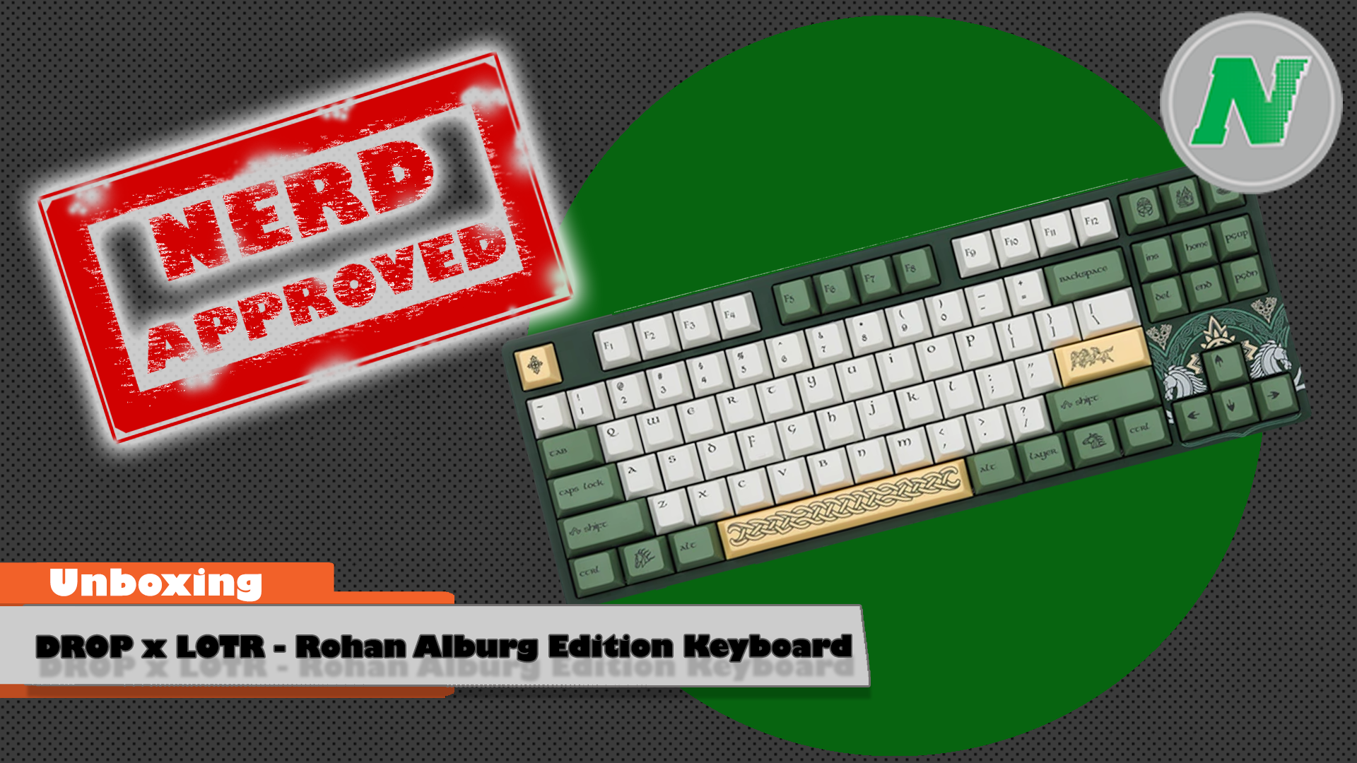 Watch Unboxing The DROP x LOTR Rohan Aldburg Edition Keyboard on